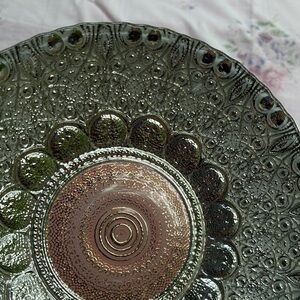 Silverina Istanbul Pink And Silver, Glass Bowl Made in Turkey